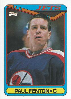 #313 Paul Fenton - Winnipeg Jets - 1990-91 Topps Hockey