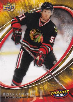 #313 Brian Campbell - Chicago Blackhawks - 2008-09 Upper Deck Power Play Box Set Hockey