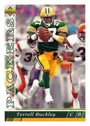 #313 Terrell Buckley - Green Bay Packers - 1993 Upper Deck Football