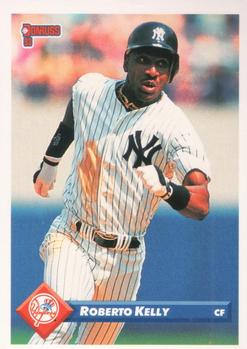 #313 Roberto Kelly - New York Yankees - 1993 Donruss Baseball