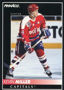 #313 Kevin Miller - Washington Capitals - 1992-93 Pinnacle Canadian Hockey