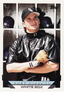 #313 Greg Hibbard - Chicago White Sox - 1993 Topps Baseball