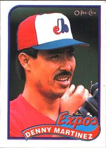 #313 Denny Martinez - Montreal Expos - 1989 O-Pee-Chee Baseball