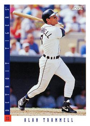 #313 Alan Trammell - Detroit Tigers - 1993 Score Baseball