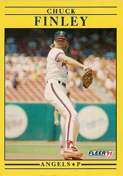 #313 Chuck Finley - California Angels - 1991 Fleer Baseball