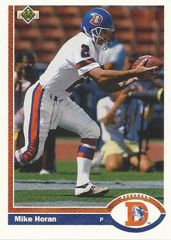 #313 Mike Horan - Denver Broncos - 1991 Upper Deck Football