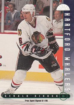 #313 Gerald Diduck - Hartford Whalers - 1995-96 Leaf Hockey