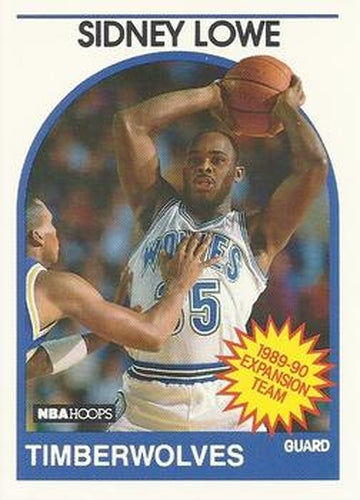 #313 Sidney Lowe - Minnesota Timberwolves - 1989-90 Hoops Basketball