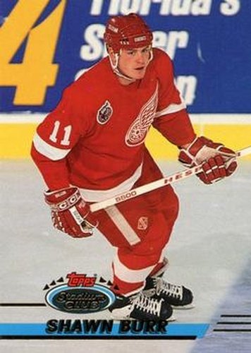 #313 Shawn Burr - Detroit Red Wings - 1993-94 Stadium Club Hockey