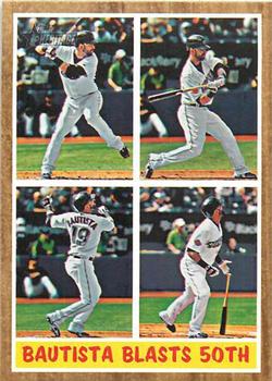#313 Jose Bautista - Toronto Blue Jays - 2011 Topps Heritage Baseball