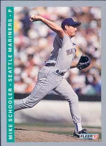 #313 Mike Schooler - Seattle Mariners - 1993 Fleer Baseball