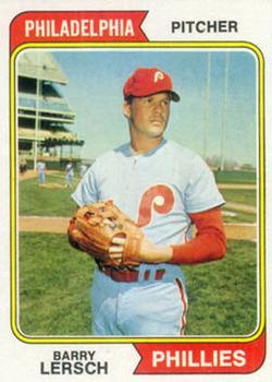 #313 Barry Lersch - Philadelphia Phillies - 1974 Topps Baseball