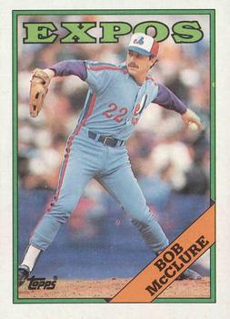 #313 Bob McClure - Montreal Expos - 1988 Topps Baseball