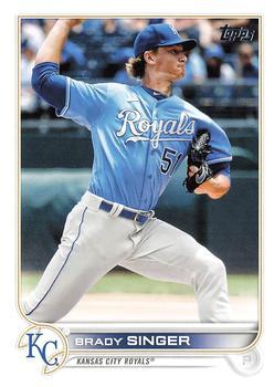 #313 Brady Singer - Kansas City Royals - 2022 Topps Baseball