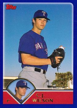 #313 C.J. Wilson FY - Texas Rangers - 2003 Topps Baseball