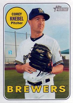 #313 Corey Knebel - Milwaukee Brewers - 2018 Topps Heritage Baseball