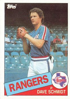 #313 Dave Schmidt - Texas Rangers - 1985 Topps Baseball