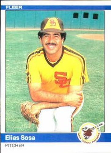 #313 Elias Sosa - San Diego Padres - 1984 Fleer Baseball