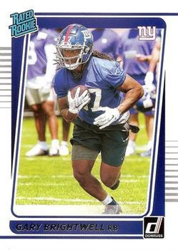 #313 Gary Brightwell - New York Giants - 2021 Donruss Football