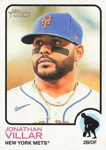 #313 Jonathan Villar - New York Mets - 2022 Topps Heritage Baseball