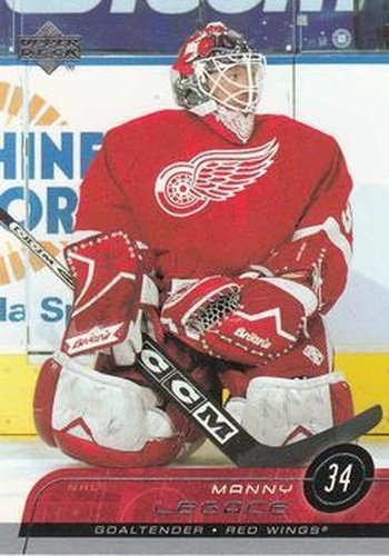 #313 Manny Legace - Detroit Red Wings - 2002-03 Upper Deck Hockey
