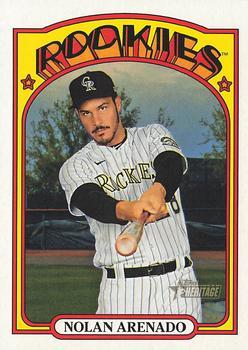 #313 Nolan Arenado - Colorado Rockies - 2021 Topps Heritage Baseball