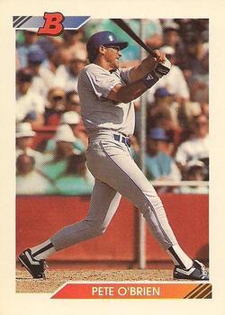 #313 Pete O'Brien - Seattle Mariners - 1992 Bowman Baseball