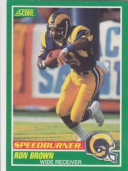 #313 Ron Brown - Los Angeles Rams - 1989 Score Football