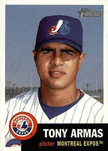 #313 Tony Armas - Montreal Expos - 2002 Topps Heritage Baseball