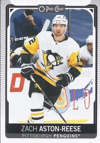 #313 Zach Aston-Reese - Pittsburgh Penguins - 2021-22 O-Pee-Chee Hockey
