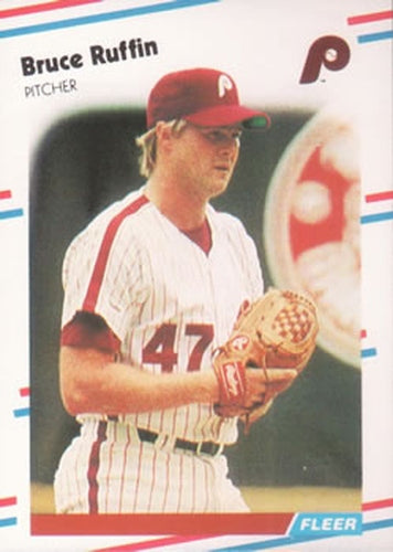 #313 Bruce Ruffin - Philadelphia Phillies - 1988 Fleer Baseball