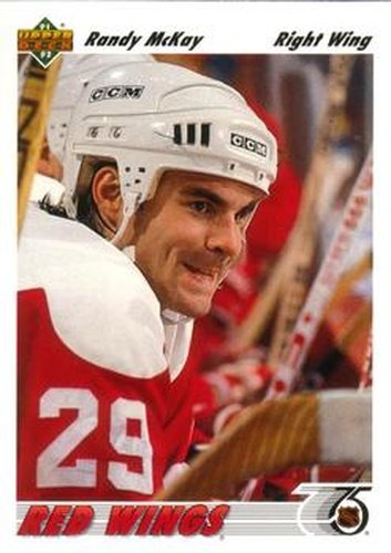 #313 Randy McKay - Detroit Red Wings - 1991-92 Upper Deck Hockey