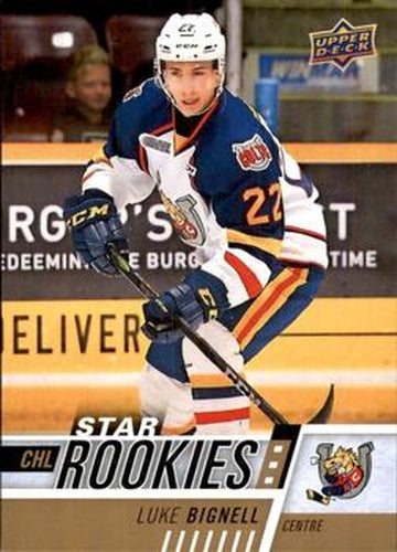 #313 Luke Bignell - Barrie Colts - 2017-18 Upper Deck CHL Hockey
