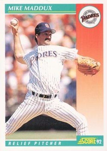 #313 Mike Maddux - San Diego Padres - 1992 Score Baseball