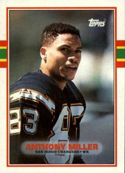 #313 Anthony Miller - San Diego Chargers - 1989 Topps Football