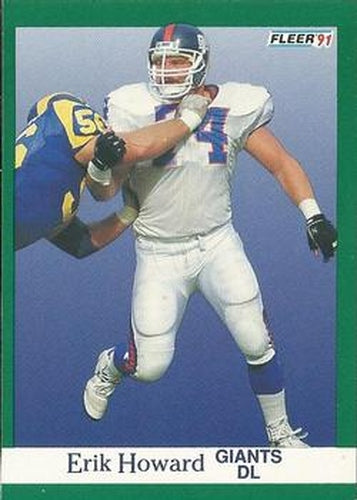 #313 Erik Howard - New York Giants - 1991 Fleer Football