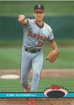 #313 Kirk McCaskill - California Angels - 1991 Stadium Club Baseball