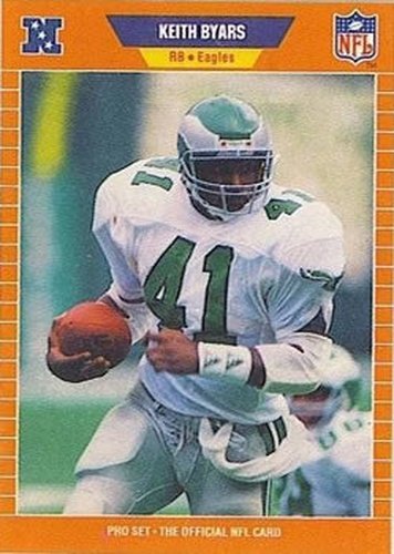 #313 Keith Byars - Philadelphia Eagles - 1989 Pro Set Football