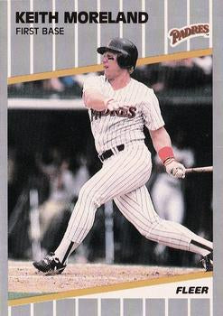 #313 Keith Moreland - San Diego Padres - 1989 Fleer Baseball
