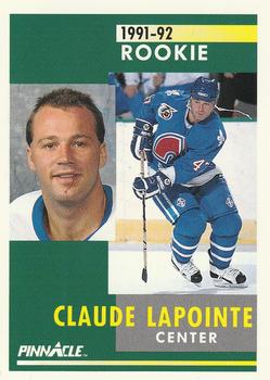 #313 Claude Lapointe - Quebec Nordiques - 1991-92 Pinnacle Hockey