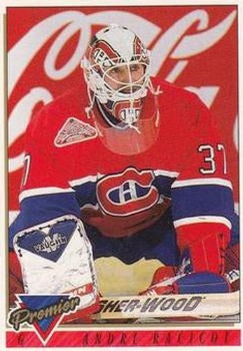 #313 Andre Racicot - Montreal Canadiens - 1993-94 Topps Premier Hockey