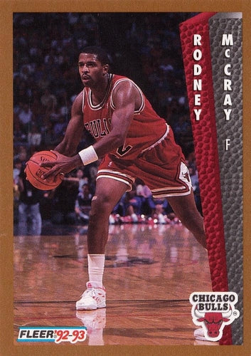 #313 Rodney McCray - Chicago Bulls - 1992-93 Fleer Basketball