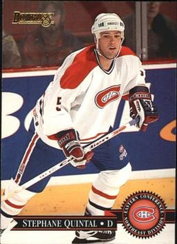 #314 Stephane Quintal - Montreal Canadiens - 1995-96 Donruss Hockey