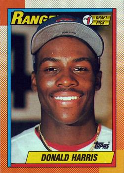 #314 Donald Harris - Texas Rangers - 1990 Topps Baseball