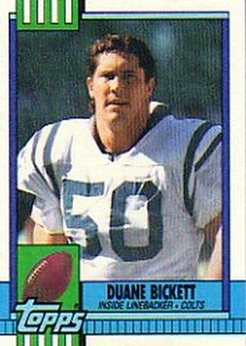 #314 Duane Bickett - Indianapolis Colts - 1990 Topps Football