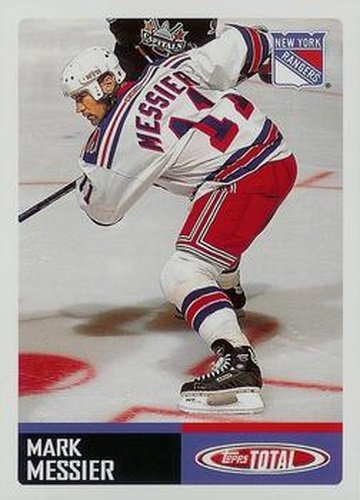#314 Mark Messier - New York Rangers - 2002-03 Topps Total Hockey