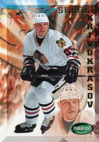 #314 Sergei Krivokrasov - Chicago Blackhawks - 1995-96 Parkhurst International Hockey