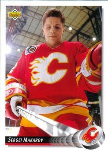 #314 Sergei Makarov - Calgary Flames - 1992-93 Upper Deck Hockey