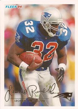 #314 Leonard Russell - New England Patriots - 1994 Fleer Football