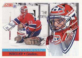 #314 Patrick Roy - Montreal Canadiens - 1991-92 Score Canadian Bilingual Hockey